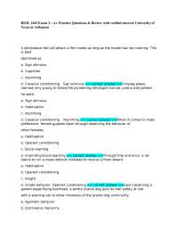Biology Exam 3 Practice Questions: Ecology and Animal Behavior