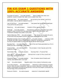 FIN 435 EXAM 1 QUESTIONS WITH 100% ACCURATE ANSWERS