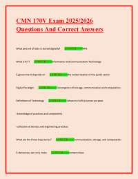 ICT Exam Q&A: Key Concepts in Information and Communication Technology