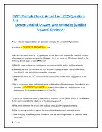 CMIT Construction Management Exam 2025: Q&A with Rationales