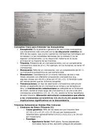 bases de las Aneuploidías