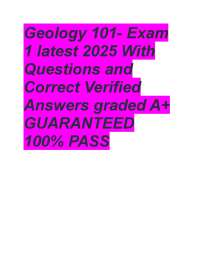 Geology 101 Exam Prep: Questions and Answers