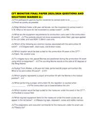 CFT MONITOR FINAL PAPER 2025/2026 QUESTIONS AND SOLUTIONS MARKED A+