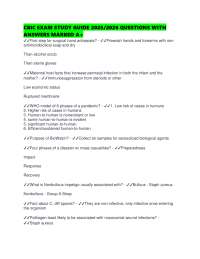 CBIC EXAM STUDY GUIDE 2025/2026 QUESTIONS WITH ANSWERS MARKED A+