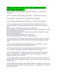 CHEM 238 STUDY GUIDE 2025/2026 QUESTIONS AND SOLUTIONS MARKED A+