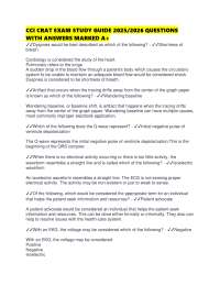 CCI CRAT EXAM STUDY GUIDE 2025/2026 QUESTIONS WITH ANSWERS MARKED A+