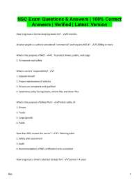 NSC Exam Questions and Answers: Commercial Vehicle Regulations
