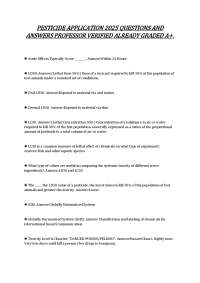 PESTICIDE APPLICATION 2025 QUESTIONS AND ANSWERS PROFESSOR VERIFIED ALREADY GRADED A+.