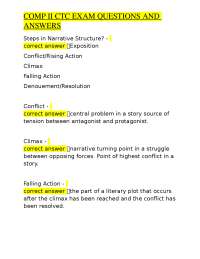 COMP II CTC EXAM QUESTIONS AND ANSWERS