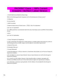 PACKRAT Clinical Medicine Testbank (2025/2026) 100% Verified | 1245 Pages