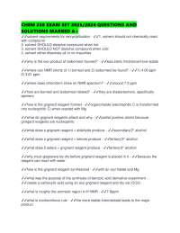 CHEM 238 EXAM SET 2025/2026 QUESTIONS AND SOLUTIONS MARKED A+