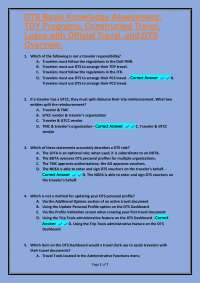 DTS Basic Knowledge Assessment: TDY Programs and Travel Regulations