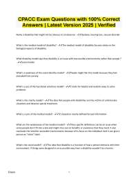 CPACC Certification Exam (2025/2026) | Verified | Exam-Ready File