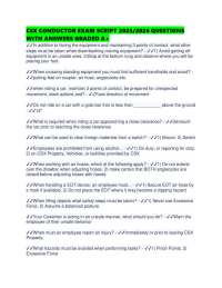 CSX CONDUCTOR EXAM SCRIPT 2025/2026 QUESTIONS WITH ANSWERS GRADED A+