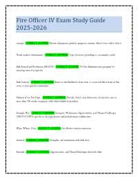 Fire Officer IV Exam Study Guide: Key Concepts & Strategies