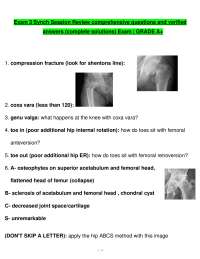 Exam 3 Synch Session Review comprehensive questions and verified answers (complete solutio