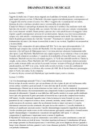 Appunti drammaturgia musicale