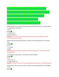 Aviation History Exam 2025: Test Questions and Answers