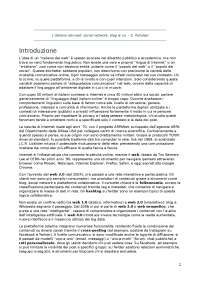 RIASSUNTO L'italiano del web: social network, blog & co - Pistolesi