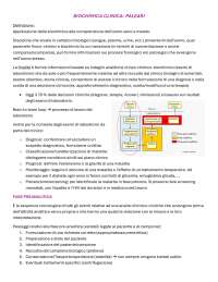 biochimica clinica per TSLB (professioni sanitarie)