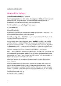 Appunti lezione storia del diritto italiano UNIPR