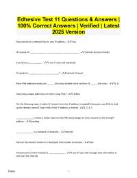 Computer Networks Test Questions and Answers