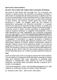Appunti del corso Storia del cinema italiano associati alle slides