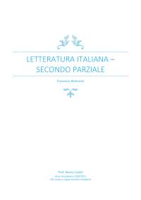 Inferno (1, 3, 23-26), Orlando Furioso (X, XI, XXIII), Il Giorno (Mattino e Mezzogiorno)