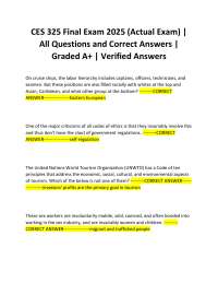 CES 325 Final Exam 2025: Tourism Ethics and Social Impact