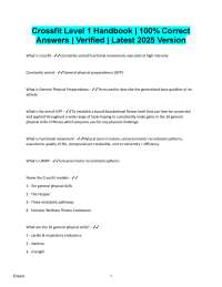 CrossFit Level 1 Training Guide: Foundational Movements and Principles