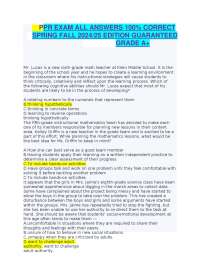 PR EXAM ALL ANSWERS 100% CORRECT SPRING FALL 2024/25 EDITION GUARANTEED GRADE A+