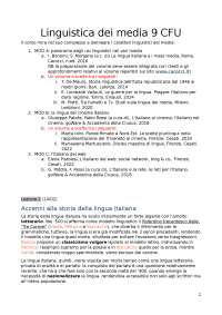 appunti Linguistica dei media Piotti