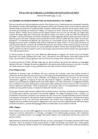 Vita con le parole riassunto