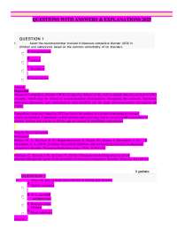 NURS 6635 MIDTERM-PMHNP NEWLY UPDATED EXAM ELABORATIONS QUESTIONS WITH ANSWERS & EXPLANATI