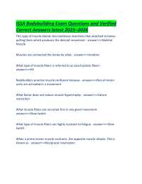 ISSA Bodybuilding Exam Questions and Verified Correct Answers latest 2025–2026.pdf