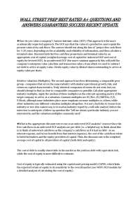 WALL STREET PREP BEST RATED A+ QUESTIONS AND ANSWERS GUARANTEED SUCCESS RECENT UPDATE.