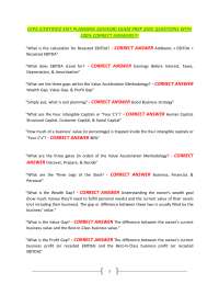 CEPA (CERTIFIED EXIT PLANNING ADVISOR) EXAM PREP 2025 QUESTIONS WITH 100% CORRECT ANSWERS
