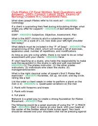 Club Pilates CP Final Written Test| Questions and Answers, 100% Correct| Latest 2025, Exam