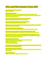 Ohio Lead Risk Assessor Exam 2025.pdf