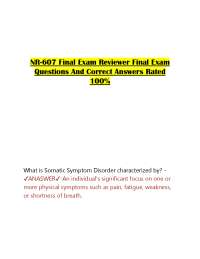 NR-607 Final Exam Reviewer Final Exam Questions And Correct Answers Rated 100%