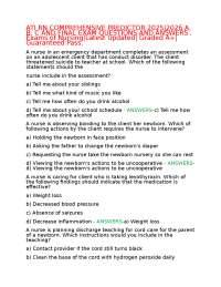ATI RN COMPREHENSIVE PREDICTOR 2025|2026 A, B, C AND FINAL EXAM QUESTIONS AND ANSWERS , Ex
