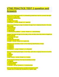 VTNE PRACTICE TEST 3 question and Answers.pdf