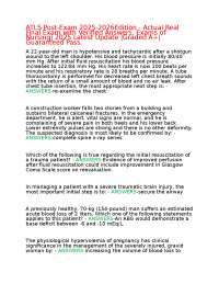 ATLS Post-Exam 2025-2026Edition - Actual Real Final Exam with Verified Answers, Exams of N