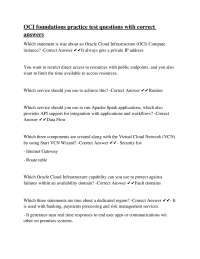 OCI foundations practice test questions with correct answers