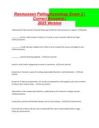 Rasmussen Pathophysiology Exam 2
