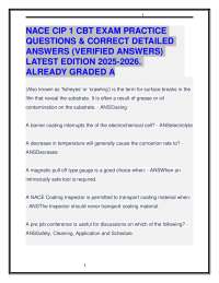 NACE CIP 1 CBT EXAM PRACTICE QUESTIONS & CORRECT DETAILED ANSWERS 2025-2026 ED. GRADED A