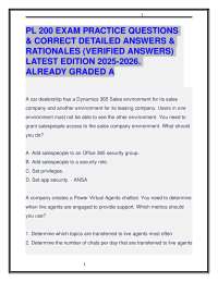 PL 200 EXAM PRACTICE QUESTIONS & CORRECT DETAILED ANSWERS 2025-2026 EDITION. GRADED A