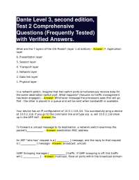 Dante Level 3, second edition, Test 2 Comprehensive Questions (Frequently Tested) with Ver