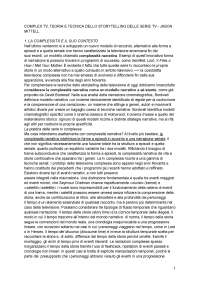 riassunto del libro complex tv
