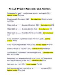 ASVAB Practice Questions and Answers.